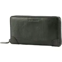 Bruno Banani Leder Geldbörse Zip Around Wallet Black schwarz