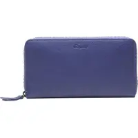 Esquire Leder Geldbörse Peru Zip Around Wallet Night Blue blau