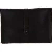Buckle & Seam Leder Laptop Sleeve Aspen Braun