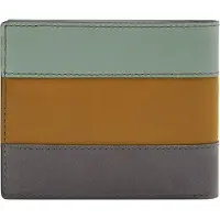 Fossil Leder Kartenetui Everett Bifold Card Case Sage braun grün