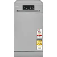 Exquisit Geschirrspüler Unterbaufähig | GSP59109-451D silber | 9 Maßgedecke | 4 Programme | Aquastop-Schlauch | 49 dB | Geräuschklasse C | Silber