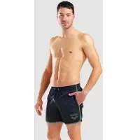 Arena Badeshorts 36,5 cm Herren Big Logo Borders - Black-sage - XXL