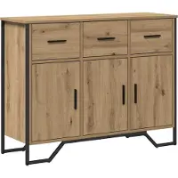vidaXL Sideboard Artisan-Eiche 97 x 32,5 x 74,5 cm