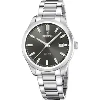 Festina F20736/5 Uhr Herrenuhr Edelstahl Datum silber