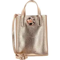 Ted Baker Umhängetasche Rosari Rose Detail Mini Metallic Icon Bag Rosegold roségoldfarben