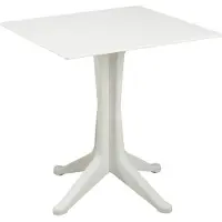 Progarden Tisch Ponente 70 x 70 cm weiß quadratisch