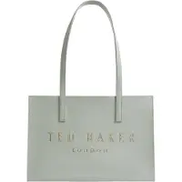 Ted Baker Handtasche Crinell Elongated Crinkle Icon Bag Grey hellgrün