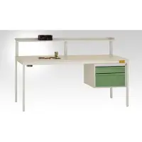 Manuflex LC4742.5007 Komplett Gehäuse 300 für CANTO-Tisch mit 2 Schubfächer 1 x 100 1