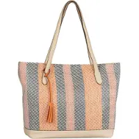 Gabor Handtaschen Annett, Zip shopper L, stripes multi, Mehrfarbig