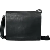 Harold's Leder Businesstasche Umhängetasche Campo Messengerbag Black schwarz