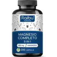 Raibu Magnesium Komplex hochdosiert - 450 mg pro Tag 200 St Kapseln