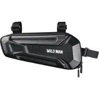 WildmanT Wildman, Wasserdichte, stoßfeste Fahrradtasche (1.8L, Klettverschluss), Schwarz