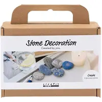 Creativ Company Steindekorations-Hobbyset blau - kreative Bastelset