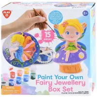 Playgo Schmuckkästchen zum Bemalen Märchen Bastelset 8-teilig