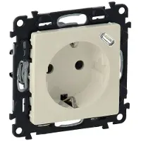 Legrand 753235 Valena Life Steckdose mit erh. Berührungsschutz USB-C Stecker Farbe: Mandelweiß