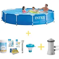 Intex Frame Pool Rund - 366x76 cm - 3-teilig S21341