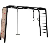Berg Spiel- und Fitnessgerät PlayBase Large + Peak set Stahl zum Eingraben