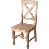 MiaMöbel Esszimmerstuhl Mexico Möbel 45x108x49 cm Landhausstil Massivholz Pinie Honig