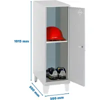Simonlocker Montadas Dism.mini+ban+pies Schließfach 1015x300x500 Mm