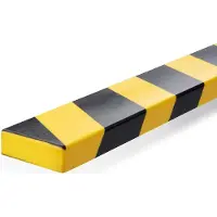 Durable - Schutzprofil s20 gerade 1m gelb-schwarz | 5 Stück
