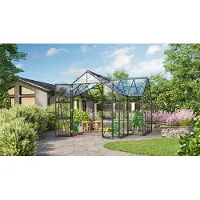E.P.H. Schmidt Vitavia Gewächshaus "Campus" smaragd grün 3 mm ESG