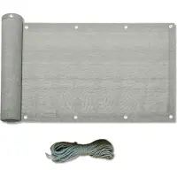 Generic Rebecca Mobili Sichtschutz 0,9x5 m aus grauem HDPE