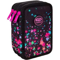 CoolPack - JUMPER 3 - Dreifach-Federmäppchen mit Zubehör - GALAXY