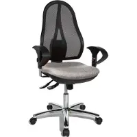 Topstar Bürostuhl Open Point SY Deluxe, OP290U G23 Stoff grau, Gestell chrom