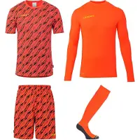 Uhlsport Progressive Torwart Trikot Set Herren - Neonrot / Neongelb | Größe: 2XL