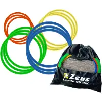 Zeus Einheitsgröße|12er-Pack Koordinationsringe Set 60cm mit Tasche