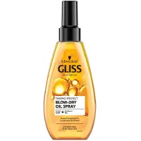 Schwarzkopf Gliss Blow-Dry Öl Spray, Hitzeschutz-Öl für Haare, 150ml
