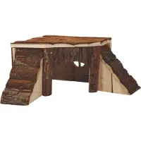 Beeztees Forest Blockeckhütte - Nagerkäfig - 35x35x16 cm