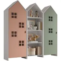 Vipack - CASAMI BRUGES Set 3-tlg. best. aus: Regalschrank, Schrank 1-trg. mit Front in Pink u. Grün