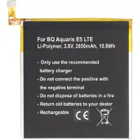 AccuCell Akku passend für BQ Aquaris 0759, 0760, 0858, Aquaris E5 4G, Aquaris E5 LTE, Aquaris E5.0 Li-Polymer 3,8 Volt 2850mAh