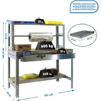 Simonwork (bancos De Trabajo) Bt4 Box Metallregal 1445x1510x760 Mm
