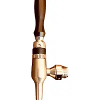 Ich-zapfe Bierzapfhahn, Kompensatorhahn Nordic - aus satiniertem stahl ohne kompensatorschaft 5/8" + starke düseLength:55 mm