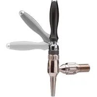 Ich-zapfe Bierzapfhahn, Kompensatorhahn Nordic - aus satiniertem stahl mit kompensatorschaft inox 5/8"Length:35 mm