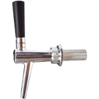 Ich-zapfe Kolbenschankhahn C-TAP aus Chromnickelstahl, NW 7 mm, poliert, Length:55 mm