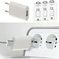Cepewa USB-A Schnellladegerät 3er Set 5V 1A 20Watt 220V 56-60 HZ Kunststoff weiß Netzteil Netzstecker Netzladeadapter