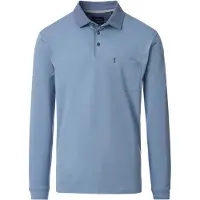 Casa Moda - Herren Polo-Shirt Langarm (454385000), Größe:XXL, Farbe:Blau (122)