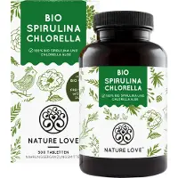 Nature Love Bio Spirulina + Chlorella - je 3000mg & Chlorella/Tag 500 Tabletten 247 g