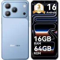 Blackview 2026 WAVE 7C Handy Ohne Vertrag, 6.56", Android16, 16GB+64GB/2TB TF, Face ID, 5000mAh, 32MP, Dual-SIM, WiFi 5, IP54