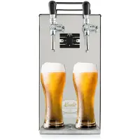 Ich-zapfe Zapfanlage - Kontakt 40 Bierzapfanlage 2-leitig Trockenkühler, Durchlaufkühler 50 Liter/h, Green Line