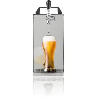 Ich-zapfe Zapfanlage, Bierzapfanlage PYGMY 25/K mit Membranpumpe, 1-leitig Trockenkühlgerät aus Edelstahl, 35 Liter/h, Green Line
