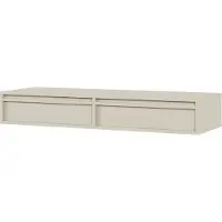 Selsey Evo - Schminktisch hängend mit 2 Schubladen, Graubeige, 110 cm