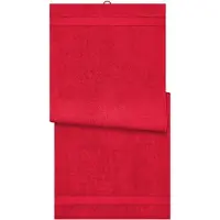 James & nicholson Sauna Sheet Saunatuch im modischen Desgin red, Gr. one size