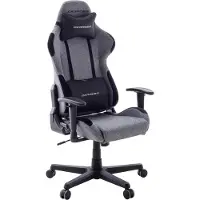 MCA DX Racer L 4.2 Formula Gaming-Stuhl LFD01 GN, Grau/Schwarz, inkl. Coolingpad & Kopfstütze