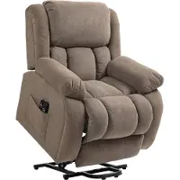 HOMCOM Fernsehsessel mit Aufstehhilfe, Relaxsessel mit Liege- & Massagefunktion