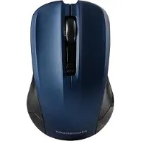 Modecom MC-WM9 Schwarz-Blau Kabellose Optische Maus | Ergonomische Computermaus für Laptop & PC | 1200 DPI Sensor & Nano-Empfänger | Kabelloses Design für Büro & Home Office