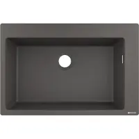 Hansgrohe S51 S510-F660 Einbauspüle 660, Steingrau